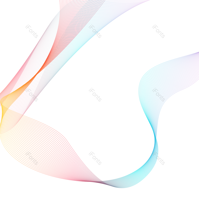 光效图片,科技感元素,彩色PNG,渐变免抠素材